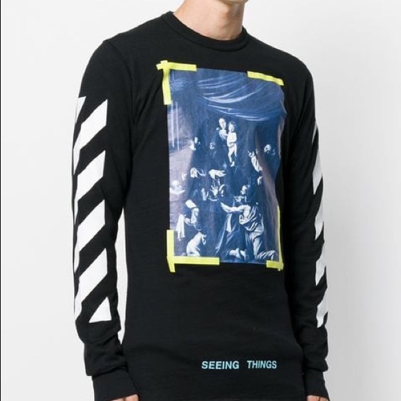 seeing things off white tee